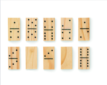 Logo trade promotional giveaways picture of: Domino and cards set