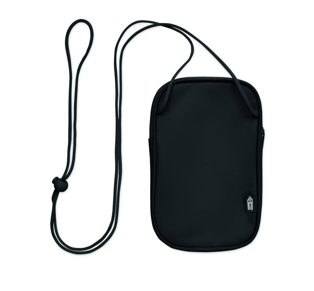 Logo trade promotional products image of: RPET cross body travel pouch
