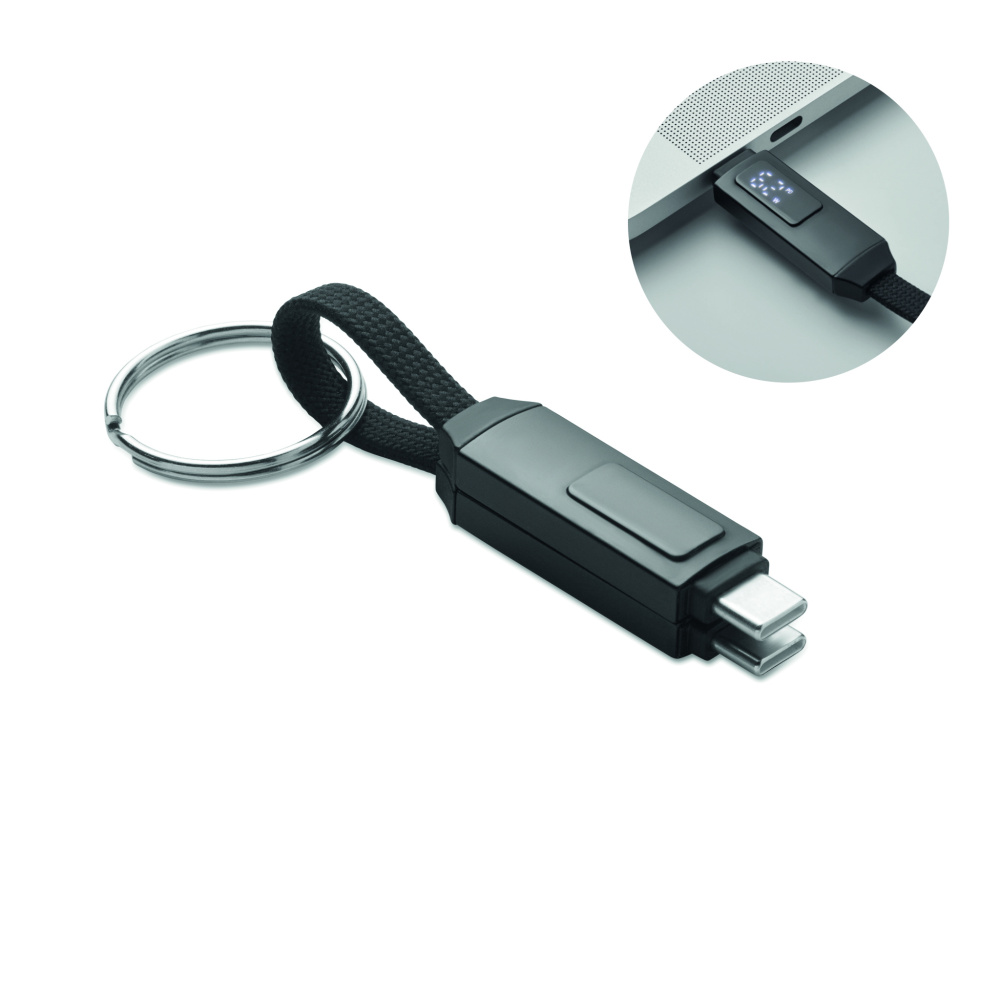 Logotrade promotional products photo of: 60W charging cable keyring