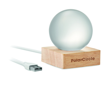 Logo trade promotional merchandise photo of: LED glass ball