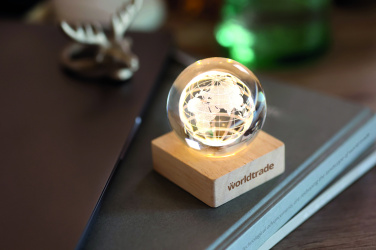 Logo trade advertising products image of: LED globe glass ball
