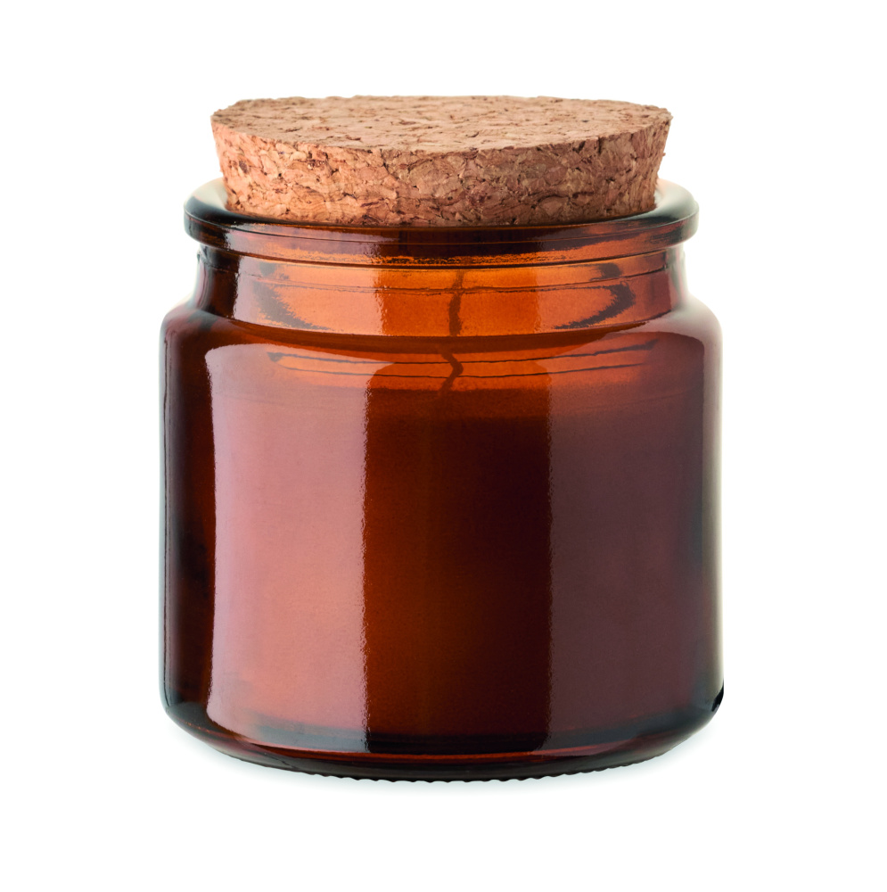 Logo trade corporate gifts image of: Plant based wax candle 70 gr