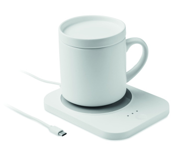 Logotrade advertising product image of: Wireless charger mug warmer set