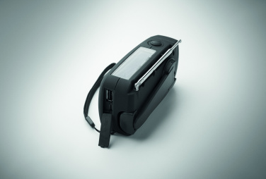 Logo trade promotional product photo of: Portable radio SOS with LED torch