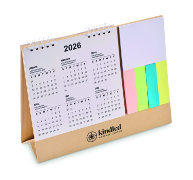 Logotrade business gift image of: Desk calendar with memo pad