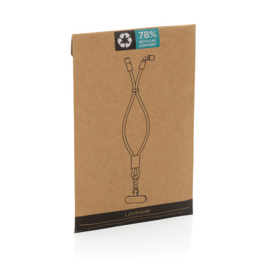 Logo trade promotional gift photo of: LoopAmp RCS RPET adjustable phone wrist strap 60W cable