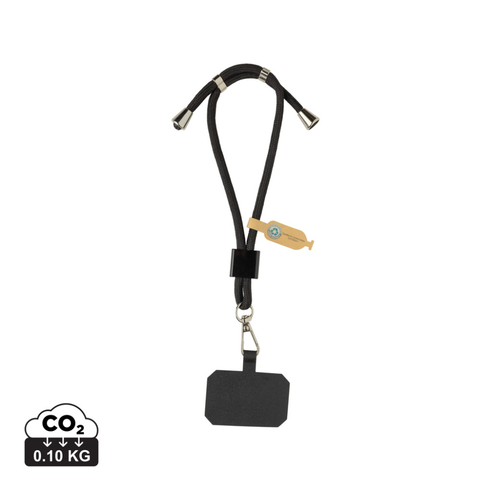 Logotrade promotional gift image of: CarryLoop RCS recycled PET adjustable phone holder wristlet