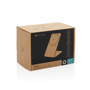 Logo trade promotional gift photo of: Terra aluminium 15W magnetic wireless charging phone stand