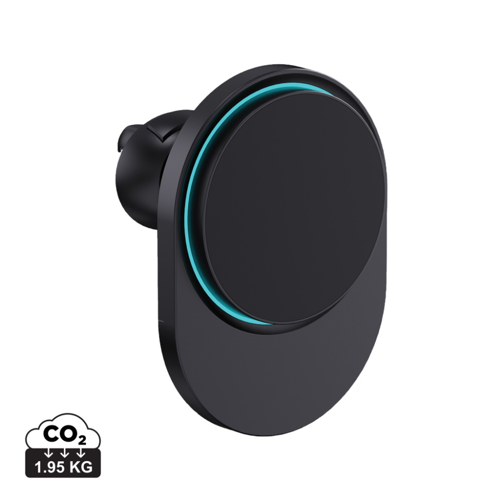 Logo trade promotional merchandise picture of: PowerCruze RCS rplastic 15W magnetic charging car holder