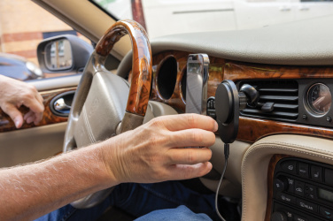 Logotrade business gift image of: PowerCruze RCS rplastic 15W magnetic charging car holder