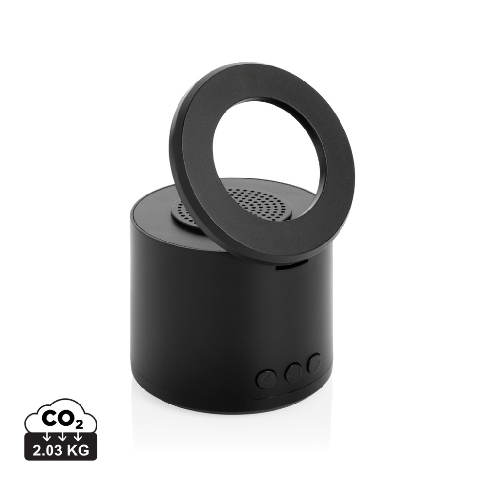 Logotrade corporate gift picture of: Magpulse RCS recycled plastic 3W speaker w/magnetic holder