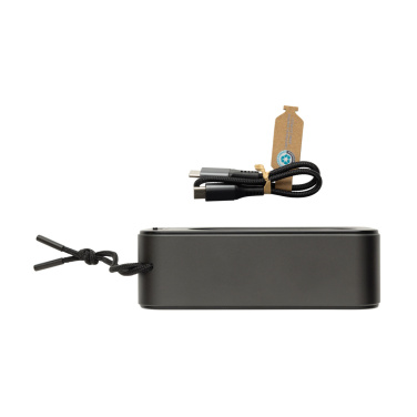 Logotrade advertising products photo of: Swiss Peak RCS recycled aluminium 10W bass speaker