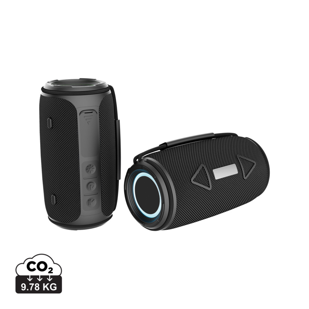Logotrade advertising product image of: Prisma RCS recycled plastic IPX 4 waterpoof 16W speaker