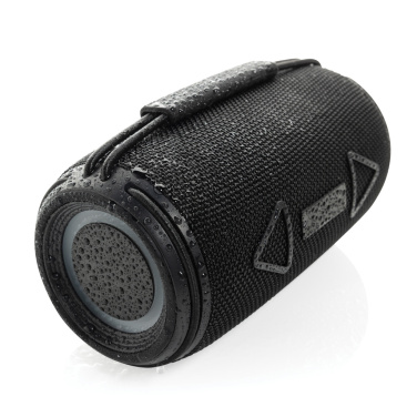 Logotrade promotional merchandise photo of: Prisma RCS recycled plastic IPX 4 waterpoof 16W speaker