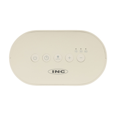 Logo trade corporate gifts image of: LumaRise RCS reycled plastic white noise alarm clock