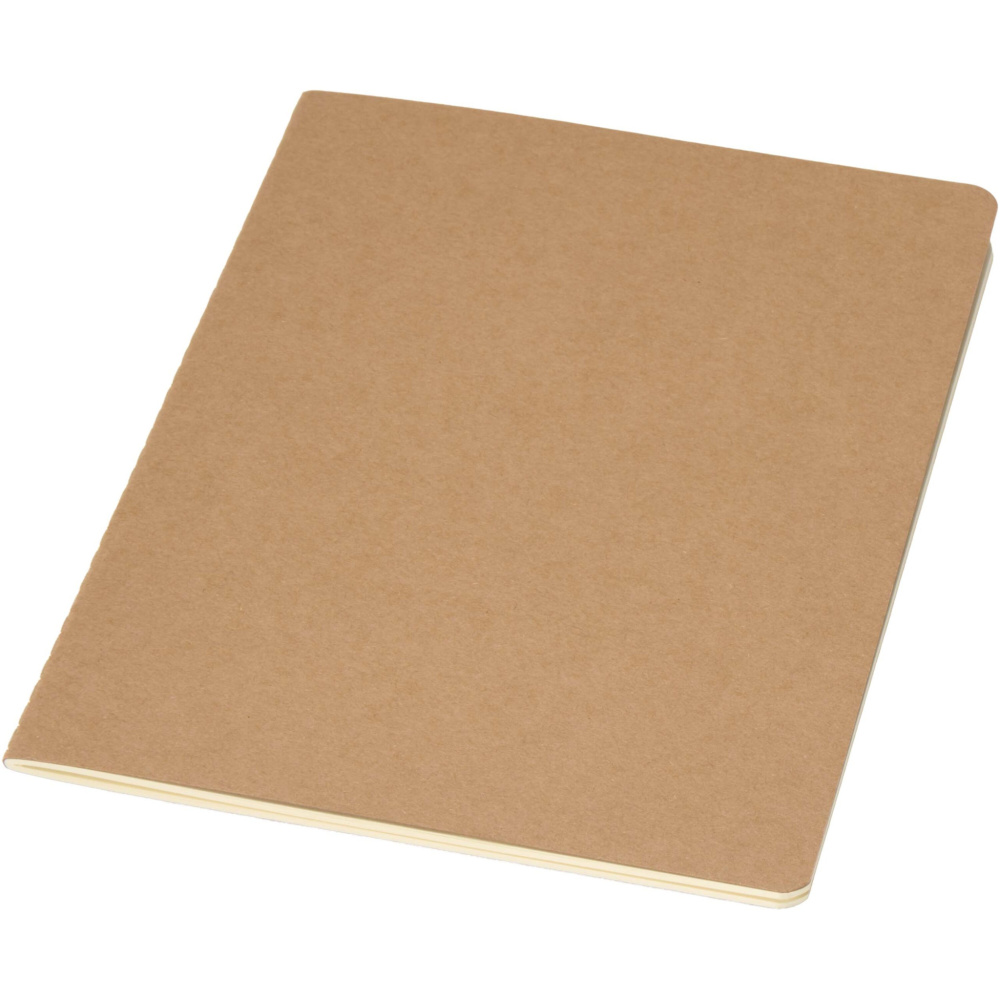 Logo trade promotional giveaways picture of: Slyk A5 kraft cahier notebook with ruled pages