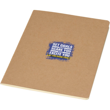 Logo trade promotional items picture of: Slyk A5 kraft cahier notebook with ruled pages