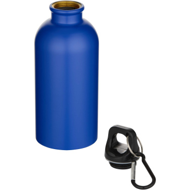 Logotrade corporate gifts photo of: Oregon 400 ml matte RCS recycled single wall stainless steel water bottle with carabiner