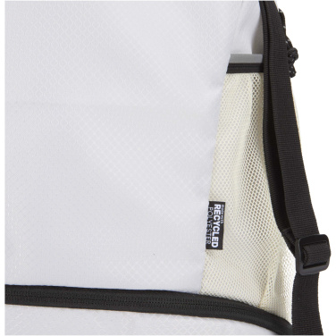 Logotrade advertising product picture of: Nomad GRS recycled sports drawstring bag with bottom compartment 18L