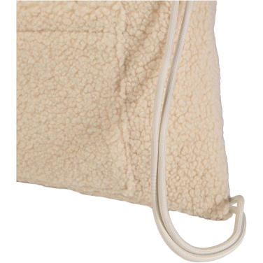 Logotrade advertising product picture of: Bear GRS recycled sherpa drawstring backpack 9L