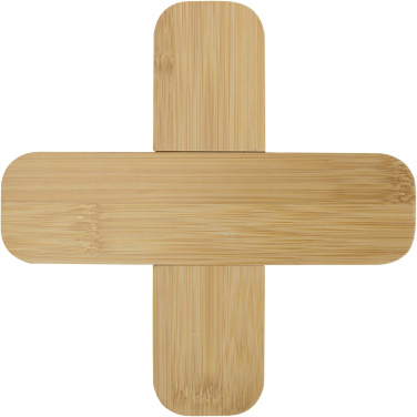 Logotrade promotional merchandise picture of: Croc bamboo trivet - large