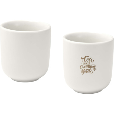 Logo trade corporate gift photo of: Male 90 ml ceramic espresso cups - set of 2