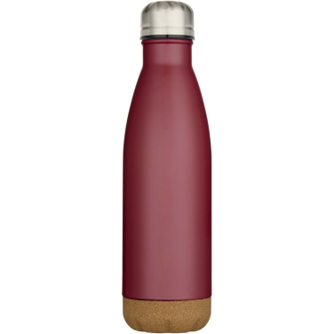 Logotrade promotional merchandise photo of: Cove 500 ml double wall vacuum insulated stainless steel water bottle with cork details
