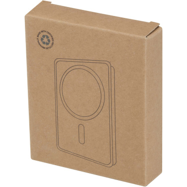 Logo trade promotional items picture of: Acrab 10.000 mAh 15W magnetic wireless power bank with 20W PD - made from recycled plastic