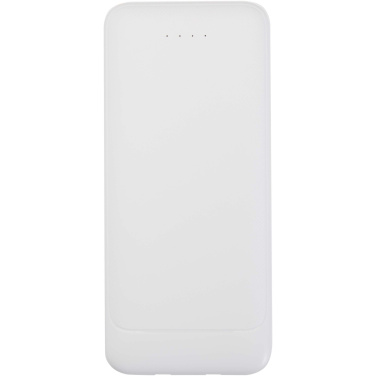 Logotrade promotional product picture of: Adhil 10.000 mAh 10W recycled plastic power bank with 2 built-in cables