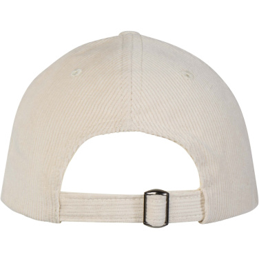 Logo trade corporate gifts image of: Hutton 6 panel recycled corduroy cap