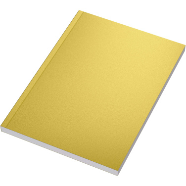 Logo trade corporate gift photo of: Novella Austen A5 metallic soft cover notebook - 100 sheets
