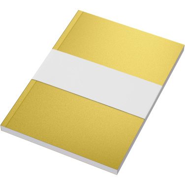 Logo trade promotional giveaways picture of: Novella Austen A5 metallic soft cover notebook - 100 sheets