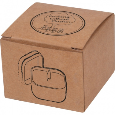 Logo trade promotional gift photo of: Candle in tin PRAGUE