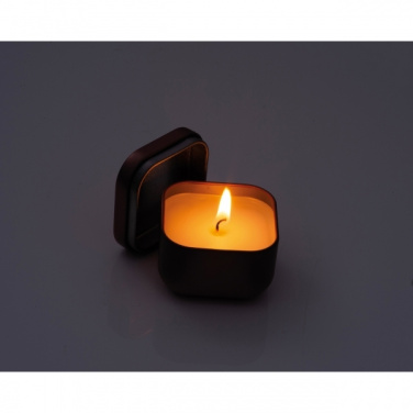 Logotrade promotional merchandise image of: Candle in tin PRAGUE