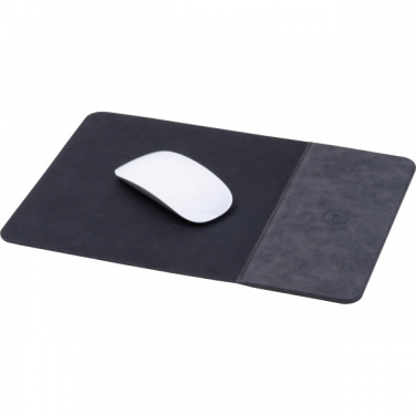 Logo trade business gifts image of: Mousepad with Wireless Charging ROTHERHAM