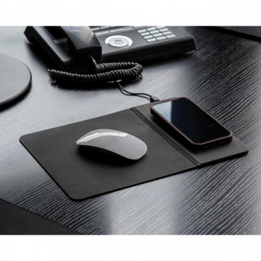 Logo trade corporate gift photo of: Mousepad with Wireless Charging ROTHERHAM