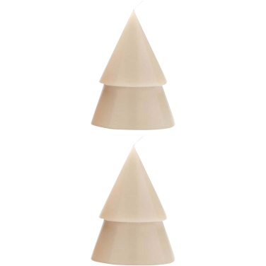 Logotrade promotional gifts photo of: Originalhome Xmas tree candle set of 2 - M