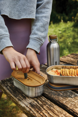 Logo trade promotional gifts picture of: Black+Blum Stainless Steel Double Bento Box