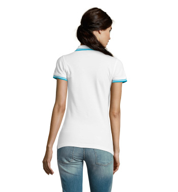 Logo trade corporate gift photo of: PASADENA women polo 200g