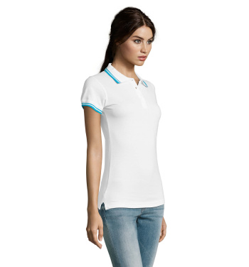 Logo trade corporate gifts picture of: PASADENA women polo 200g