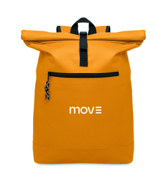 Logo trade business gift photo of: 600Dpolyester rolltop backpack