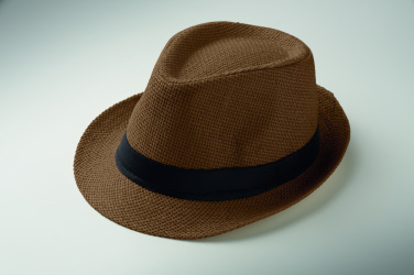 Logo trade promotional giveaways picture of: Paper straw hat