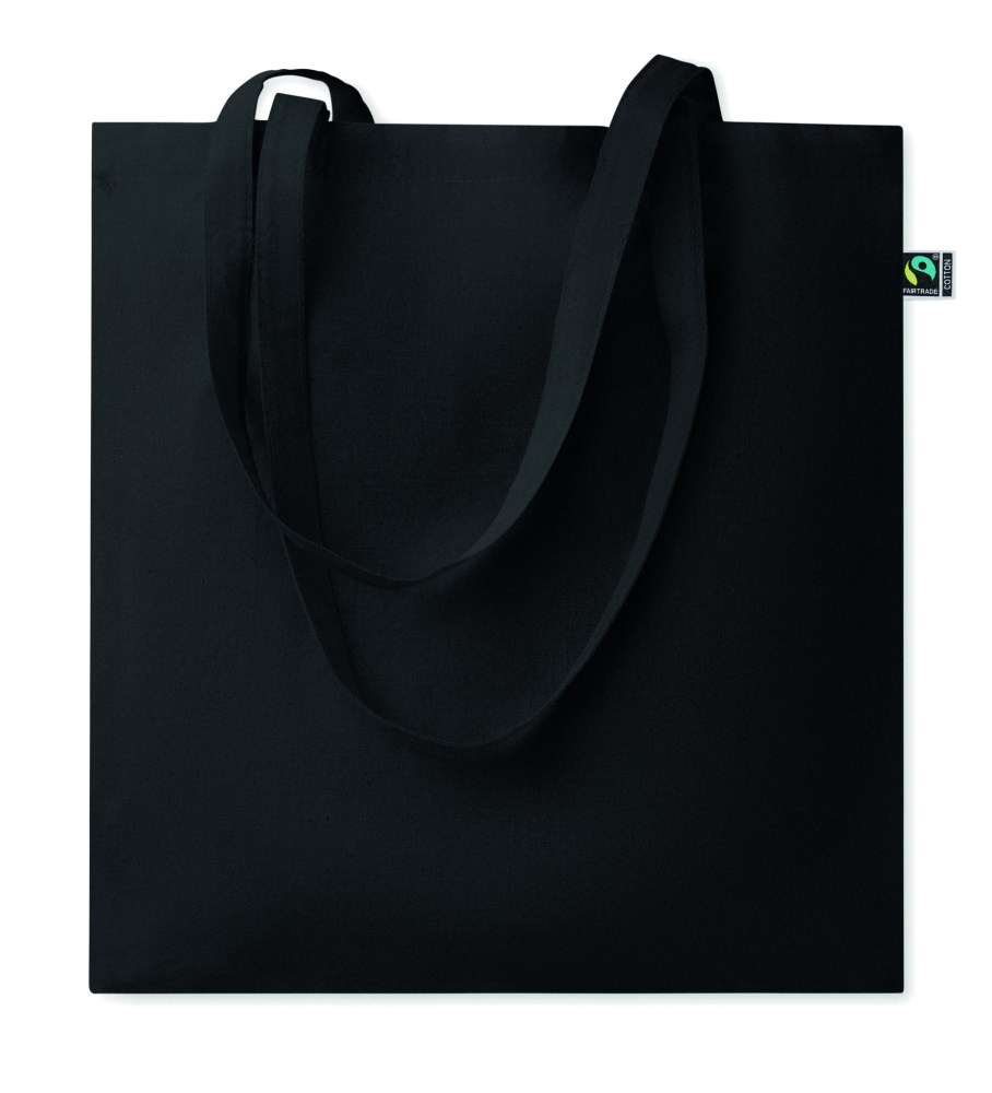 Logo trade promotional giveaways image of: Shopping bag Fairtrade 180gr