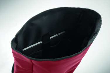 Logo trade business gift photo of: Rolltop laptop rucksack 600D