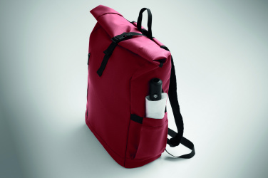 Logo trade advertising products image of: Rolltop laptop rucksack 600D