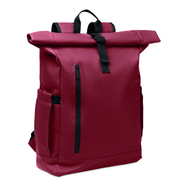 Logo trade promotional merchandise image of: Rolltop laptop rucksack 600D