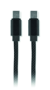 Logo trade promotional merchandise picture of: Braided magnetic cable in RPET