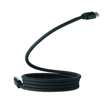 Logotrade promotional products photo of: Braided magnetic cable in RPET
