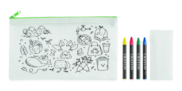 Logotrade corporate gift image of: Pencil case with 4 crayons
