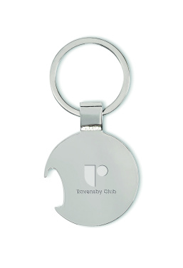 Logo trade promotional gifts picture of: Football keyring with opener